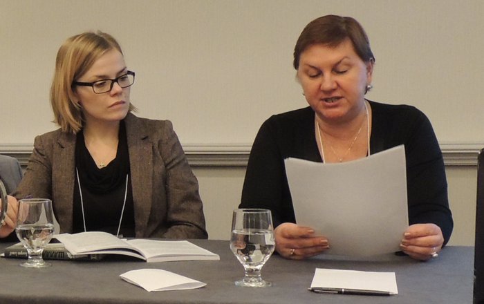 Джозефина Лундблад и Ирина Некрасова на Конференции Американской ассоциации преподавателей славянских и восточноевропейских языков 