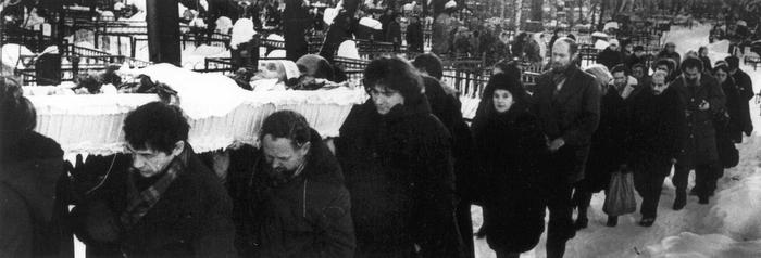 Похороны В.Т. Шаламова. Панорамная фотография (1)