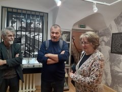 	Лариса Глэд, Александр Ригосик, Андрей Таюшев в Шаламовском доме