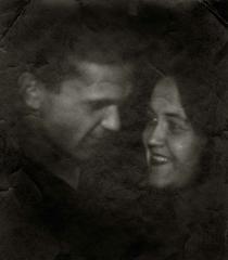 Шаламов с Галиной Игнатьевной Гудзь в первые годы брака