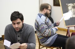 Никита Кузнецов и Сергей Агишев читают пьесу Варлама Шаламова «Вечерние беседы»
